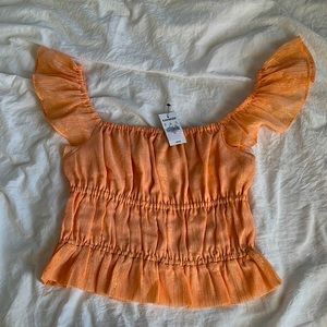 EXPRESS Mermaid Ruffle Top